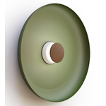 Totem Color-Select Metal Wall /Ceiling Ceiling Light - Matte White / Walnut / Forest Green