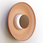 Totem Color-Select Metal Wall /Ceiling Ceiling Light - Matte White / Walnut / Terracotta