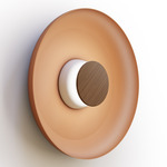 Totem Color-Select Metal Wall /Ceiling Ceiling Light - Matte White / Walnut / Terracotta