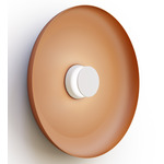 Totem Color-Select Metal Wall /Ceiling Ceiling Light - Matte White / Matte White / Terracotta