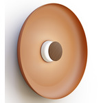 Totem Color-Select Metal Wall /Ceiling Ceiling Light - Matte White / Walnut / Terracotta