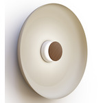 Totem Color-Select Metal Wall /Ceiling Ceiling Light - Matte White / Walnut / White
