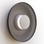Totem Color-Select Metal Wall /Ceiling Ceiling Light - Matte Gray / Matte Gray / Black