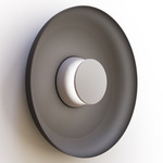 Totem Color-Select Metal Wall /Ceiling Ceiling Light - Matte Gray / Matte Gray / Black