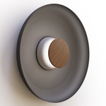 Totem Color-Select Metal Wall /Ceiling Ceiling Light - Matte Gray / Walnut / Black