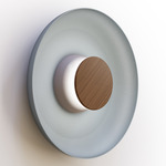 Totem Color-Select Metal Wall /Ceiling Ceiling Light - Matte Gray / Walnut / Slate Blue