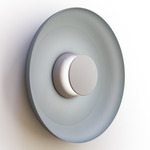 Totem Color-Select Metal Wall /Ceiling Ceiling Light - Matte Gray / Matte Gray / Slate Blue