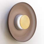 Totem Color-Select Metal Wall /Ceiling Ceiling Light - Matte Gray / Brass / Espresso