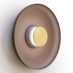 Totem Color-Select Metal Wall /Ceiling Ceiling Light - Matte Gray / Brass / Espresso
