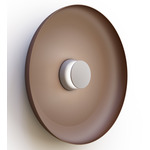 Totem Color-Select Metal Wall /Ceiling Ceiling Light - Matte Gray / Matte Gray / Espresso