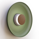 Totem Color-Select Metal Wall /Ceiling Ceiling Light - Matte Gray / Walnut / Forest Green