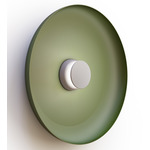 Totem Color-Select Metal Wall /Ceiling Ceiling Light - Matte Gray / Matte Gray / Forest Green