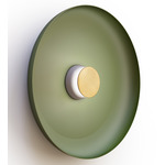 Totem Color-Select Metal Wall /Ceiling Ceiling Light - Matte Gray / Brass / Forest Green