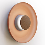 Totem Color-Select Metal Wall /Ceiling Ceiling Light - Matte Gray / Walnut / Terracotta