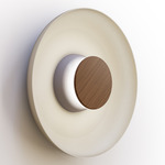 Totem Color-Select Metal Wall /Ceiling Ceiling Light - Matte Gray / Walnut / White