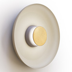 Totem Color-Select Metal Wall /Ceiling Ceiling Light - Matte Gray / Brass / White