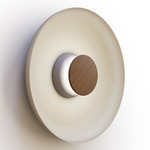 Totem Color-Select Metal Wall /Ceiling Ceiling Light - Matte Gray / Walnut / White