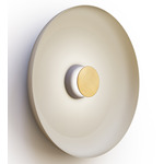 Totem Color-Select Metal Wall /Ceiling Ceiling Light - Matte Gray / Brass / White