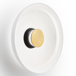 Totem Color-Select Glass Wall / Ceiling Light - Matte Black / Brass / Opal