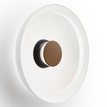 Totem Color-Select Glass Wall / Ceiling Light - Matte Black / Walnut / Opal