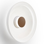 Totem Color-Select Glass Wall / Ceiling Light - Matte White / Walnut / Opal
