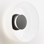 Totem Color-Select Glass Wall / Ceiling Light - Matte Black / Matte Black / Opal