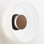 Totem Color-Select Glass Wall / Ceiling Light - Matte Black / Walnut / Opal
