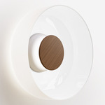 Totem Color-Select Glass Wall / Ceiling Light - Matte White / Walnut / Opal