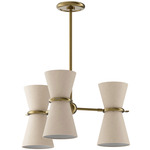 Gable Pendant - Antique Brass / Oyster