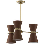 Gable Pendant - Antique Brass / Russet