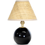 Giorgio Rattan Table Lamp - Black / Natural Brass / Rattan