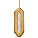 Ariana Color-Select Pendant - Aged Brass / Radiance Crystal Dust