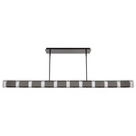 Jounce Color-Select Linear Pendant - Black Polished Nickel / Radiance Crystal Dust