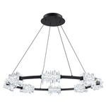Bergy Color-Select Pendant - Black / Radiance Crystal Dust