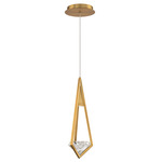 Violane Color-Select Pendant - Aged Brass / Radiance Crystal Dust