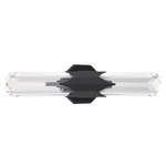 Sabine Color-Select Bathroom Vanity Light - Black / Optic Crystal