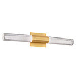 Josefina Bathroom Vanity Light - Aged Brass / Radiance Crystal Dust