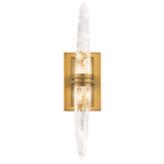 Pickwick Color-Select Wall Sconce - Aged Brass / Optic Haze Quartz