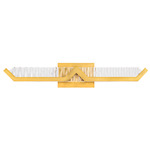 Gretel Color-Select Bathroom Vanity Light - Aged Brass / Radiance Crystal Dust