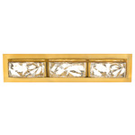 Drizzle Bathroom Vanity Light - Aged Brass / Radiance Crystal Dust