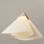 Shayd XL Warm Dim Pendant - Sand / Lantern White Parchment