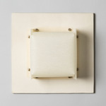 Field Square Warm Dim Wall Sconce - Bone / Lantern White Parchment