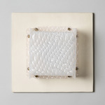 Field Square Warm Dim Wall Sconce - Bone / Prism Polycarbonate