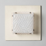 Field Square Warm Dim Wall Sconce - Bone / Prism Polycarbonate