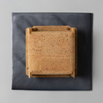 Field Square Warm Dim Wall Sconce - Graphite / Cork