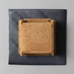 Field Square Warm Dim Wall Sconce - Graphite / Cork