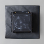 Field Square Warm Dim Wall Sconce - Graphite / Moire Polycarbonate