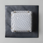 Field Square Warm Dim Wall Sconce - Graphite / Prism Polycarbonate