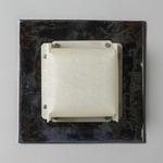 Field Square Warm Dim Wall Sconce - Obsidian / Lantern White Parchment