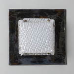 Field Square Warm Dim Wall Sconce - Obsidian / Prism Polycarbonate